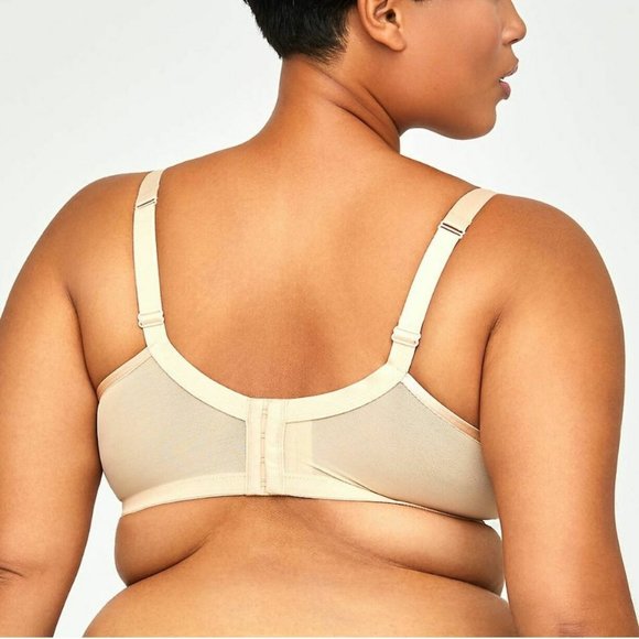 42C Size Nude Tan color Comfortably Cool Catherines No Wire Bra, New! - Picture 2 of 5